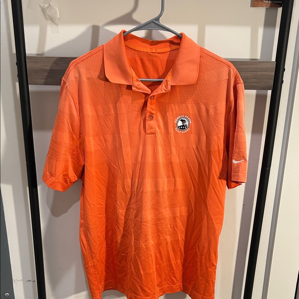 Nike Men's Bright Orange Polo Shirt
